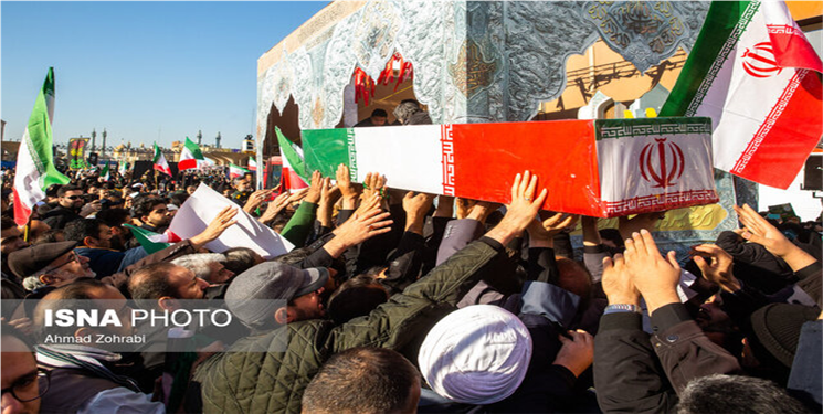 ویدیو/ وداع باشکوه مردم ایران با شهدای گمنام