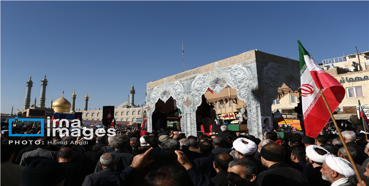 تشییع پیکر هفت شهید گمنام - قم