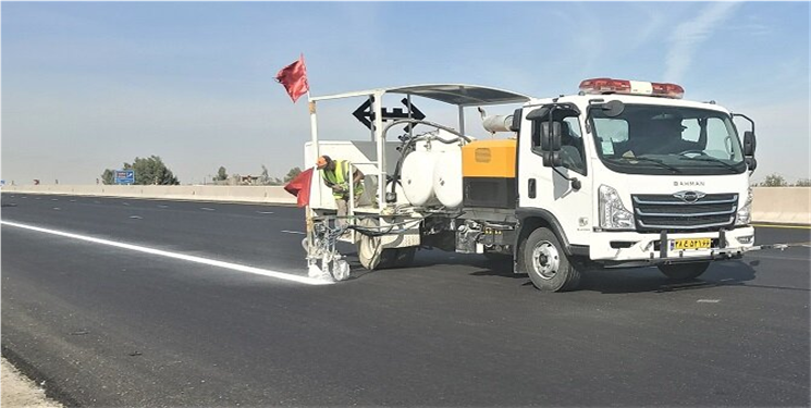 اجرای عملیات خط‌کشی ۷۵۰ کیلومتر از راه‌های فرعی و روستایی استان قم