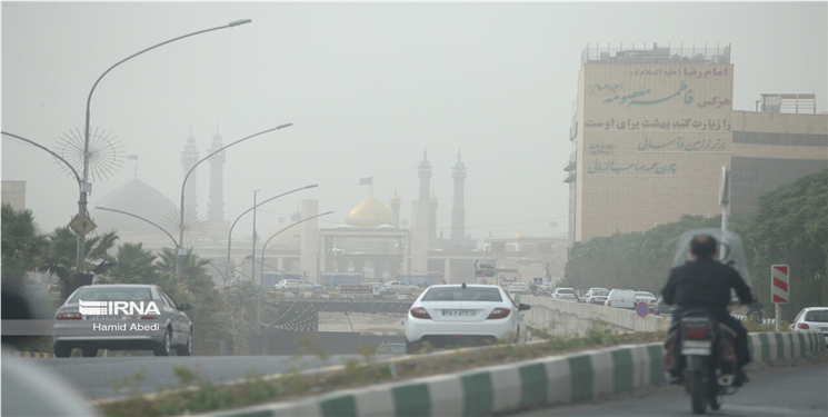 وزش باد با سرعت ۷۰ کیلومتر در قم 