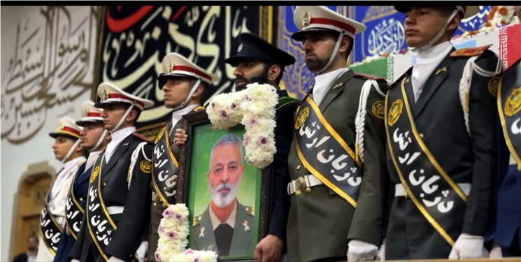 وداع باشکوه مردم قم با پیکر سپهبد موسوی